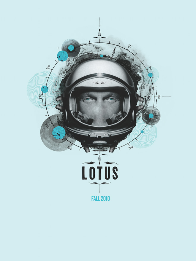 Lotus Fall Tour 2010 poster designed by Carl Bender